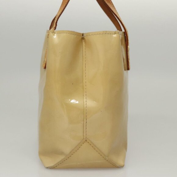 LOUIS VUITTON Monogram Vernis Reade PM Hand Bag Beige M91334 LV Auth BD1369 - Picture 5 of 16
